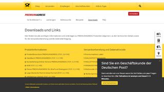 
                            4. Downloads | Deutsche Post | Premiumadress