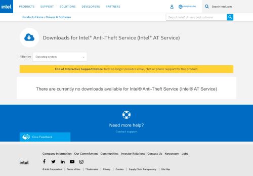 
                            1. Downloads for Intel® Anti-Theft Service (Intel® AT Service)