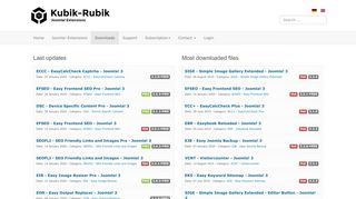 
                            9. Downloads - Hauptseite - Kubik-Rubik Joomla! Extensions
