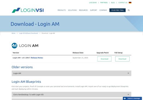 
                            1. Downloads Login AM - Login VSI