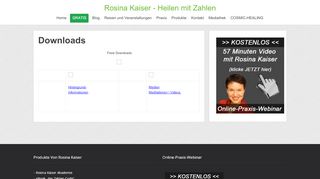 
                            5. Downloads - Rosina Kaiser - Heilen mit Zahlen