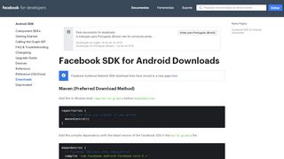 
                            4. Downloads - SDK do Android - Facebook for Developers