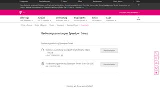 
                            5. Downloads Speedport Smart | Telekom Hilfe