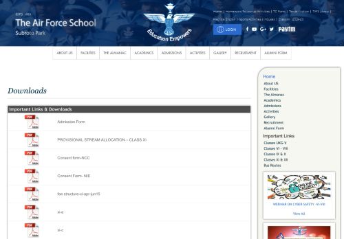 
                            11. Downloads - The Air Force School