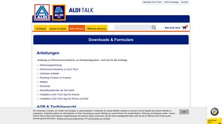 
                            3. Downloads und Formulare | ALDI TALK