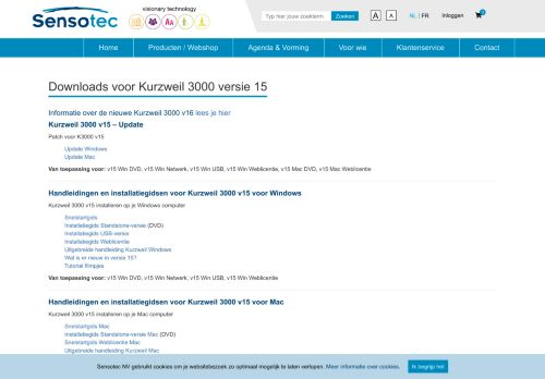 
                            9. Downloads voor Kurzweil 3000 versie 15 | Sensotec