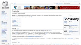 
                            6. Doximity - Wikipedia