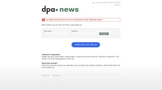 
                            3. dpa-News Login Logo