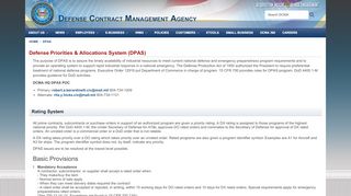 
                            6. DPAS - Defense Contract Management Agency