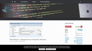 
                            9. DPD DeliSprint – Auftragsimport aus PostgreSQL Datenbank ...
