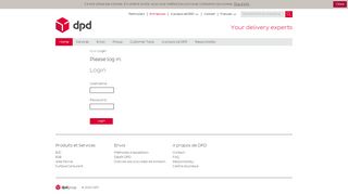 
                            2. DPD en Luxembourg. Error. Login.