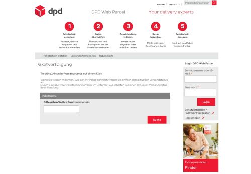 
                            8. DPD Web Parcel - Contact Us