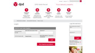 
                            12. DPD Web Parcel - Login