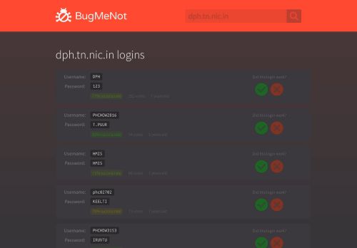 
                            1. dph.tn.nic.in passwords - BugMeNot