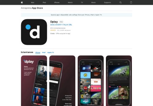 
                            13. Dplay su App Store - iTunes - Apple