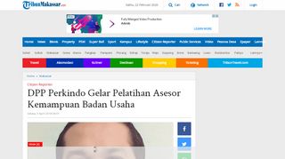 
                            11. DPP Perkindo Gelar Pelatihan Asesor Kemampuan Badan Usaha ...