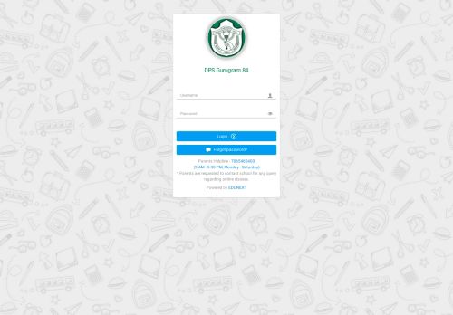 
                            4. DPS Gurugram 84 LOGIN PAGE