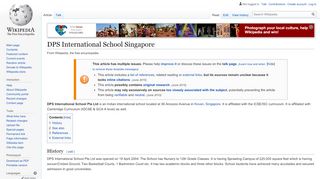 
                            6. DPS International School Singapore - Wikipedia