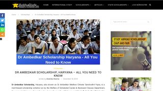 
                            5. Dr Ambedkar Scholarship Haryana: Eligibility, Awards, Application ...