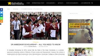 
                            4. Dr Ambedkar Scholarship: Scholarship List, Eligibility, Award ...