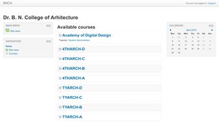 
                            2. Dr. B. N. College of Arhitecture