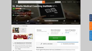 
                            8. Dr. Bhatia Medical Coaching Institute, Chandni Chowk - Dr. Bhatiya ...