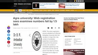 
                            7. Dr Bhimrao Ambedkar University: Agra university: Web registration ...