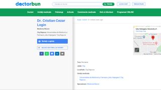 
                            10. Dr. Cristian Cezar Login - Medicina Muncii - județul Cluj - Cluj Napoca