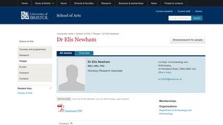 
                            6. Dr Elis Newham - University of Bristol People