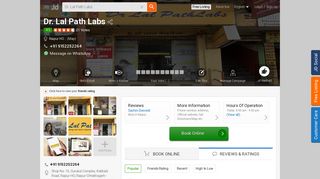 
                            10. Dr. Lal Path Labs - Justdial