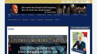 
                            4. Dr. Leonard Coldwell - besser bekannt als Dr. C. - offizielle Homepage