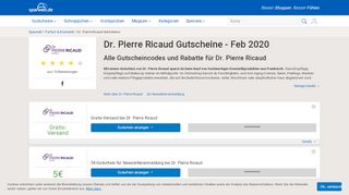 
                            13. Dr. Pierre Ricaud Gutscheincode | 10€ Rabatt | SPARWELT