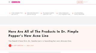 
                            10. Dr. Pimple Popper Launches SLMD Skincare Products - Sandra Lee ...