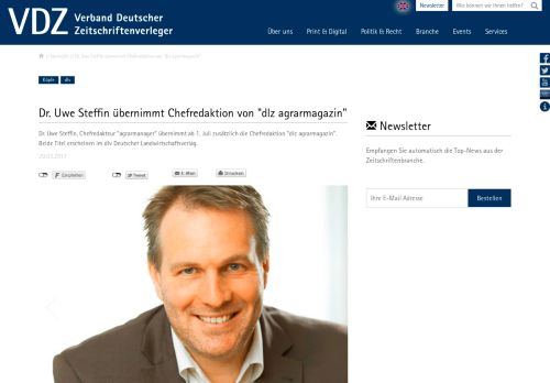 
                            13. Dr. Uwe Steffin übernimmt Chefredaktion von 