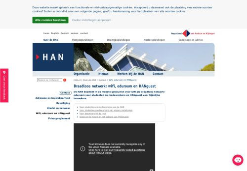 
                            9. Draadloos netwerk: wifi, eduroam en HANguest - HAN.nl