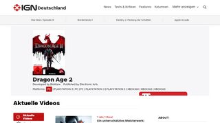 
                            13. Dragon Age 2 | IGN Deutschland