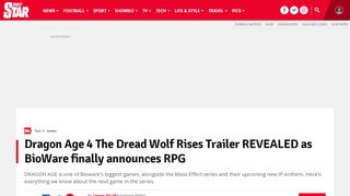 
                            10. Dragon Age 4 The Dread Wolf Rises Trailer REVEALED as BioWare ...