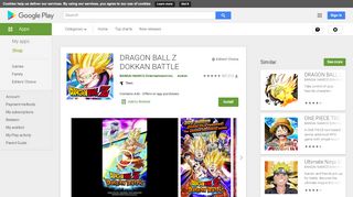 
                            12. DRAGON BALL Z DOKKAN BATTLE – Apps bei Google Play