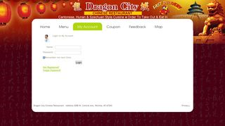 
                            10. Dragon City Chinese Restaurant, Wichita, KS, Online Order Log In