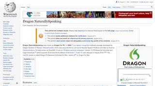 
                            8. Dragon NaturallySpeaking - Wikipedia