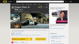 
                            3. Dragon Wars: D-War (2007) - IMDb