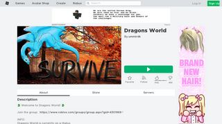 
                            9. Dragons World - Roblox