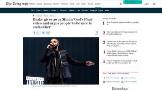 
                            4. Drake gives away $1m in 'God's Plan' video and urges people 'to be ...