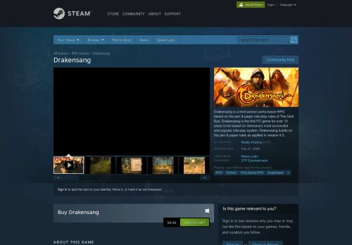 
                            12. Drakensang on Steam