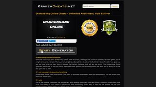 
                            12. DrakenSang Online Cheats - Unlimited Andermant, Gold & Silver