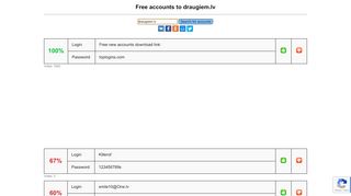 
                            5. draugiem.lv - free accounts, logins and passwords