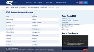 
                            4. Draws and results - Team Tennis | LTA