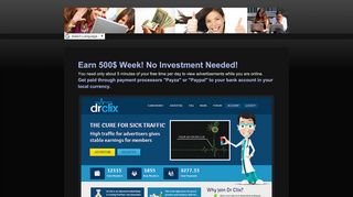 
                            4. DrClix: Get paid watching ads.