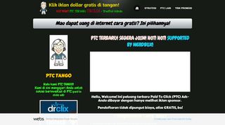 
                            7. DrClix PTC Dibayar Dollar Mengklik Iklan Setiap Hari