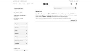 
                            13. Dream Box - yoox.com - Customer Care